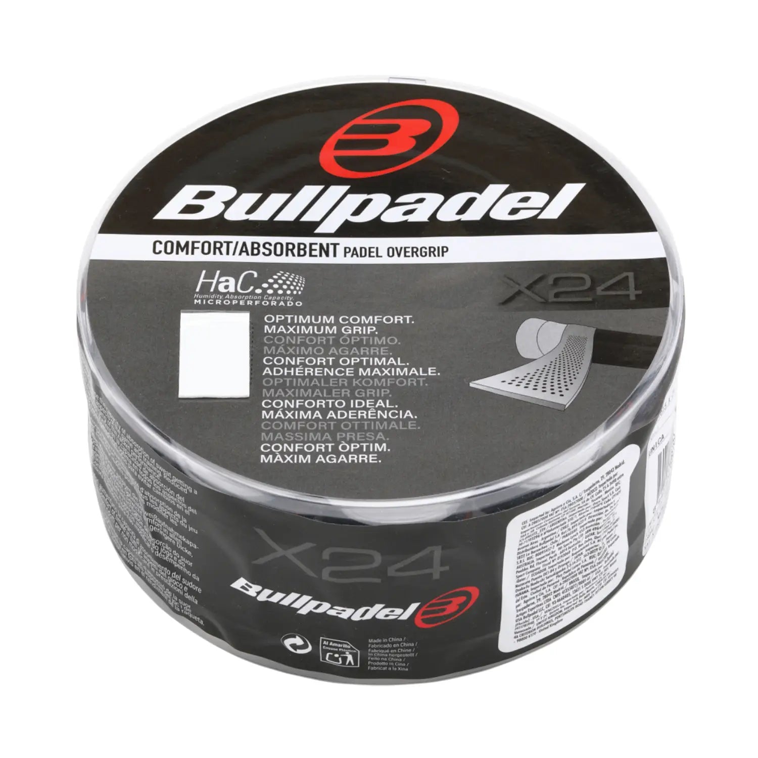 24 PCS. BUCKET OVERGRIPS BULLPADEL GB1615