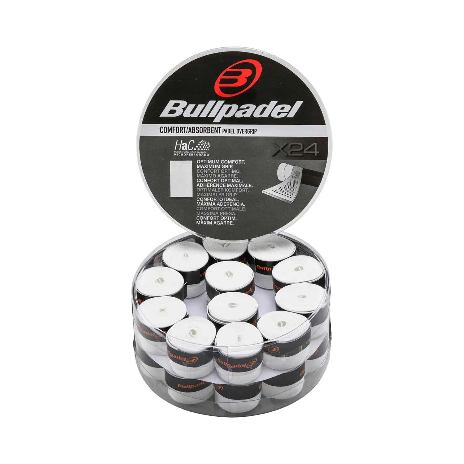 24 PCS. BUCKET OVERGRIPS BULLPADEL GB1615