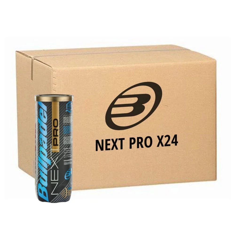 Box of 24 tubes of Bullpadel Next Pro padel balls