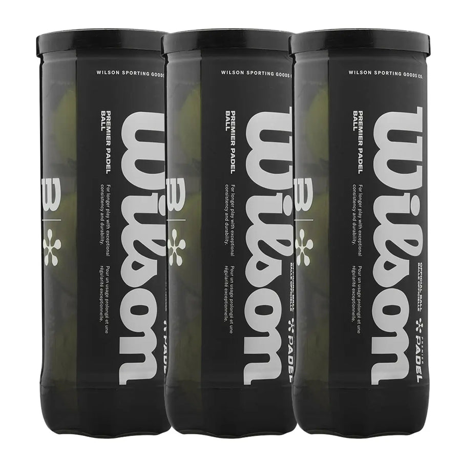 TRIPACK OF 3 WILSON PREMIER PADEL 3-BALL CANISTERS